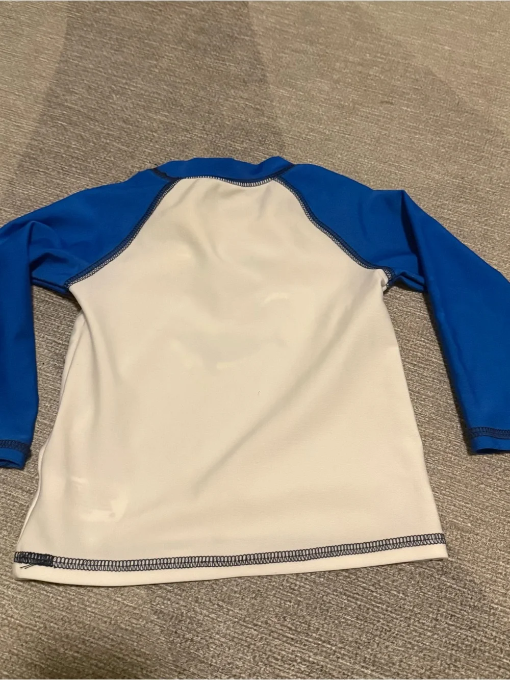 Cat & Jack Blue & White Whale Rashguard with Navy Star and Tropical Swim Shorts